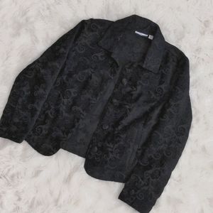 Black patterned jacket